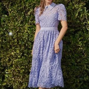Gorgeous Ina Guipure Lace Periwinkle Midi Dress Self Portrait Tuckernuck S M L